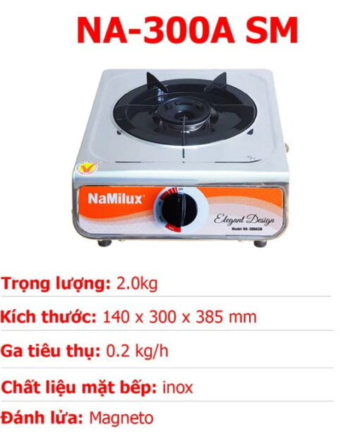 Bếp ga đơn Namilux NA300ASM Chính hãng 6 bep gas don namilux 1