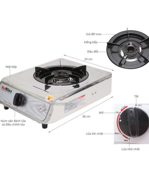 Bếp ga đơn Namilux NA300ASM Chính hãng 7 bep gas don namilux 2