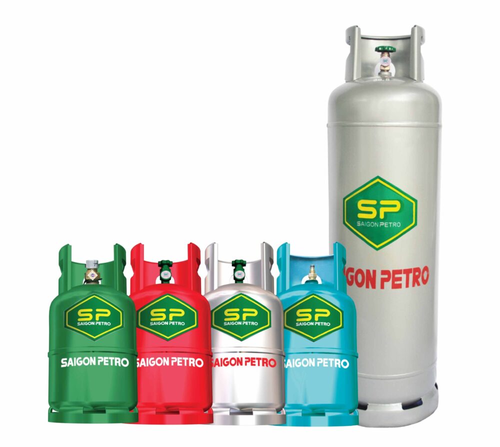 Giá vỏ bình gas 12kg: Chi tiết "giá cọc" và "thanh lý" vỏ bình gas 1 Các loại vỏ bình gas 12kg thương hiệu Gas Saigon Petro