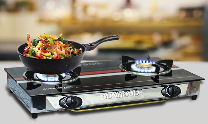 bep-gas-sunhouse-shb202mt-1 Bếp gas Sunhouse SHB202MT kiểu dáng sang trọng