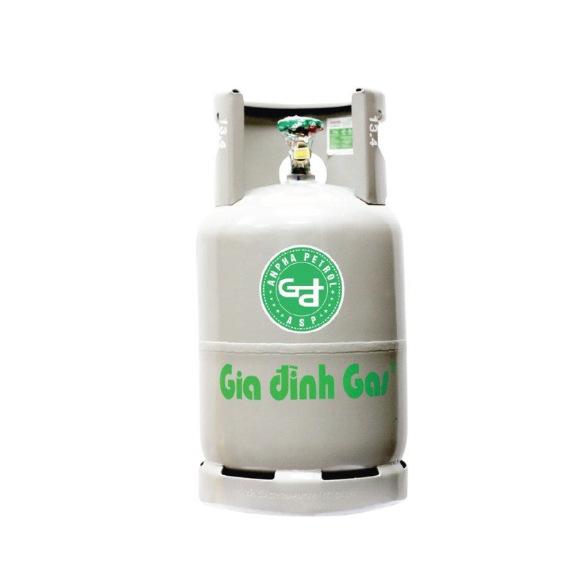 Bình gas Gia Đình 12kg màu xám – GAS BÌNH MINH